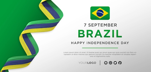 Brazil National Independence Day Celebration Banner, National Anniversary