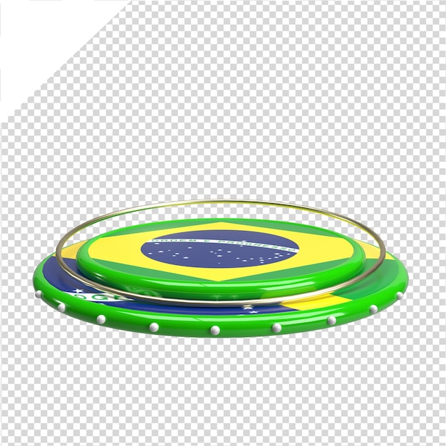 Brazil Podium 3D Element for Independence Day PSD