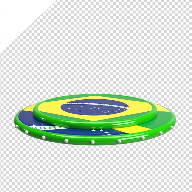 Brazil Podium 3D Element for Independence Day PSD