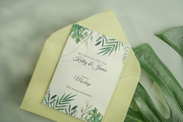 Brazilian aesthetic  wedding invitation