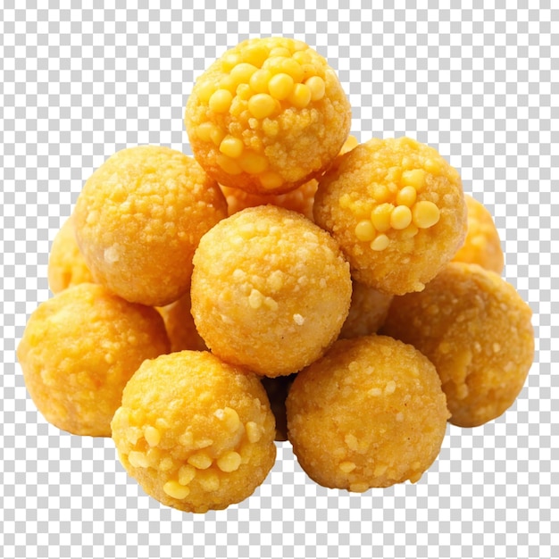 Brazilian cheese balls on transparent background