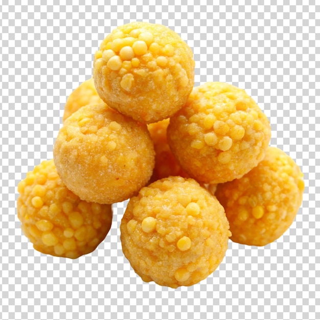 Brazilian cheese balls on transparent background