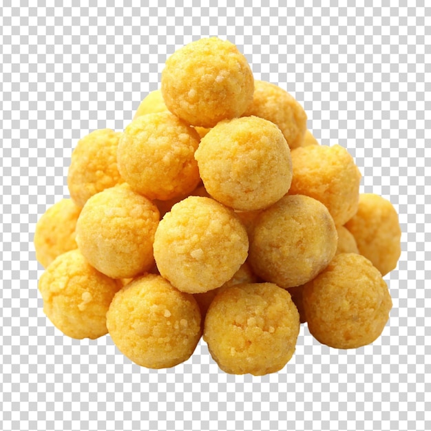 Brazilian cheese balls on transparent background