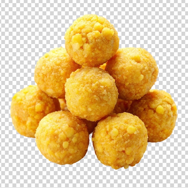 Brazilian cheese balls on transparent background