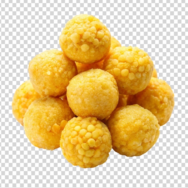 Brazilian cheese balls on transparent background