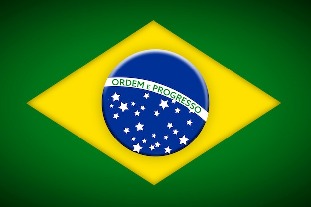 BRAZILIAN FLAG TEMPLATE EDITABLE PSD