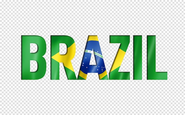 Brazilian flag text font