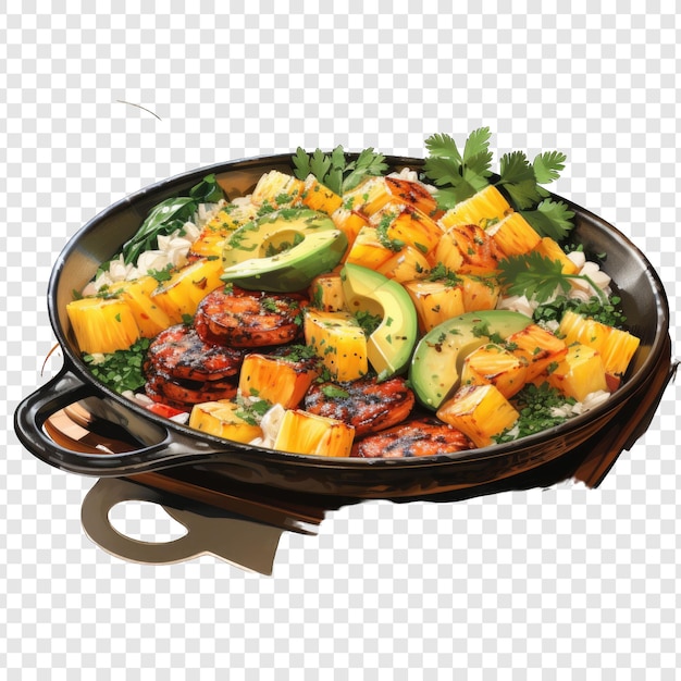 PSD brazilian food isolated style png with white background illustration generative ia