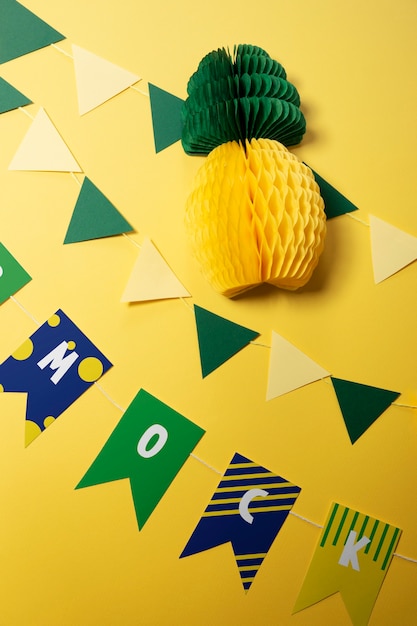 PSD brazilian garland mockup in design