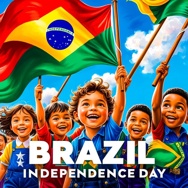 Brazilian independence day social media post