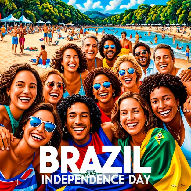 Brazilian independence day social media post