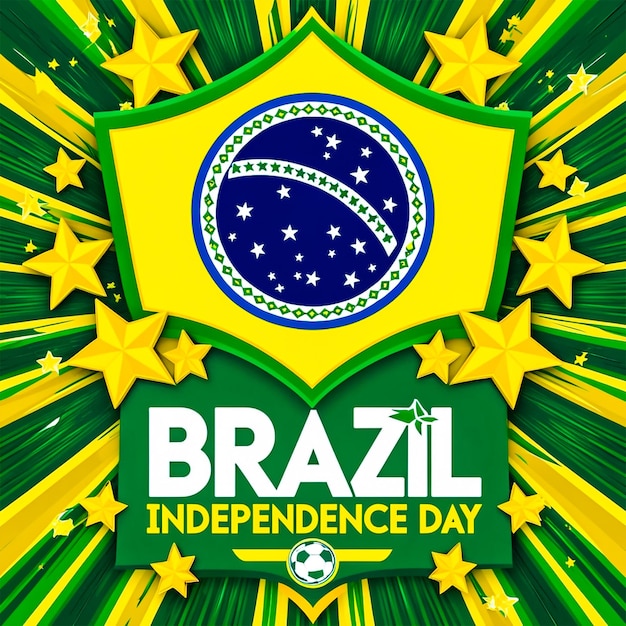 Brazilian independence day social media post