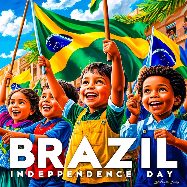 Brazilian independence day social media post