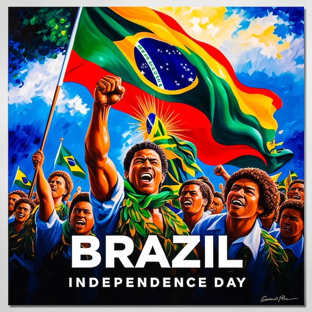 Brazilian independence day social media post