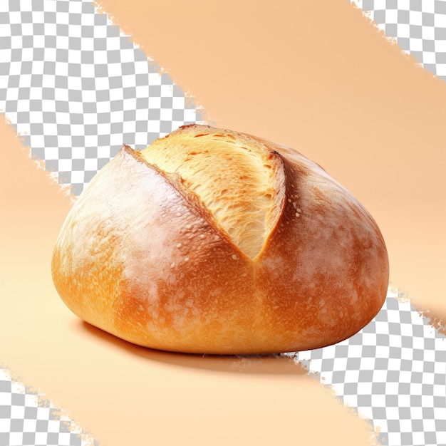 Bread baked and seen against a transparent background