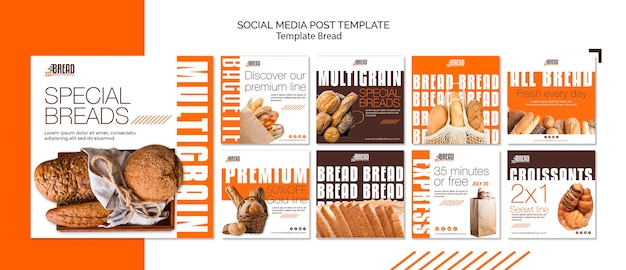 Bread business social media post