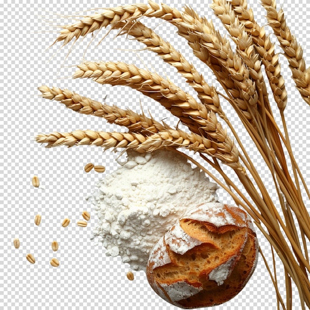 PSD bread isolated on transparent background