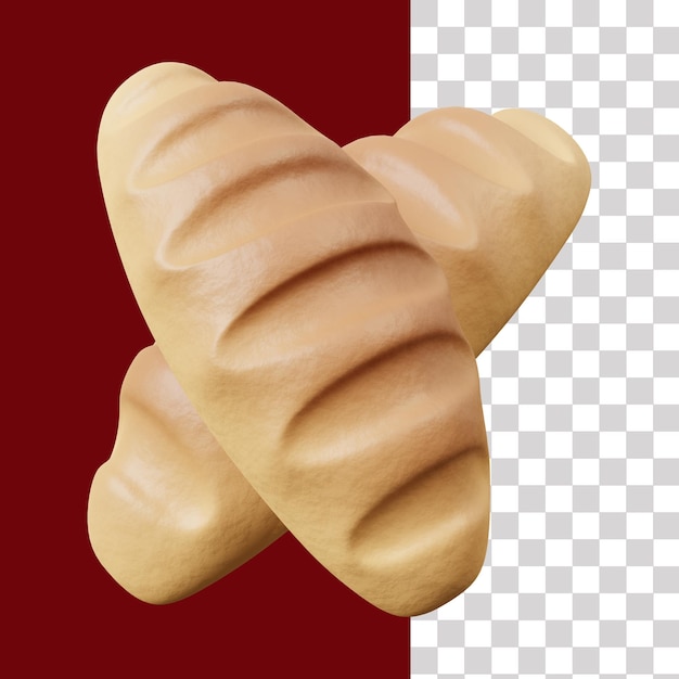 Bread Loaf 3D Icon