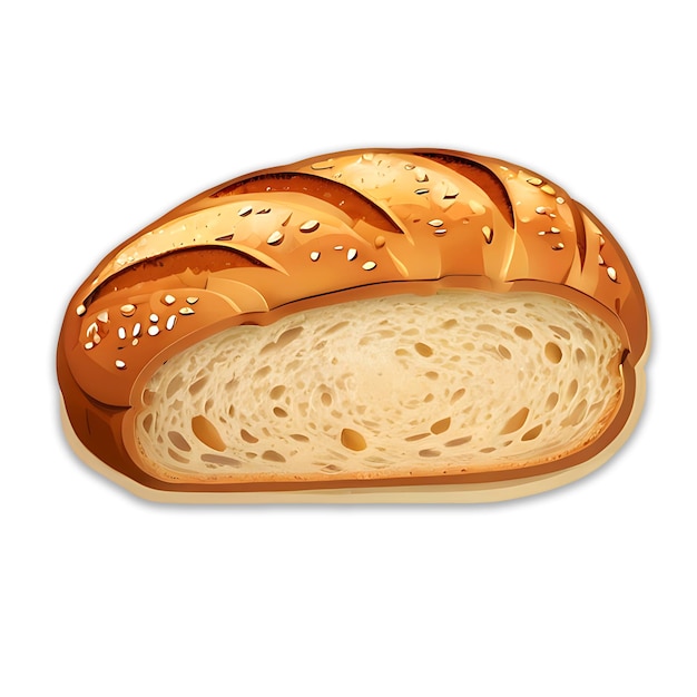 bread with sesame icon design psd