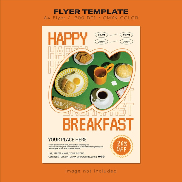 PSD breakfast flyer