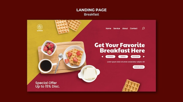 Breakfast landing page