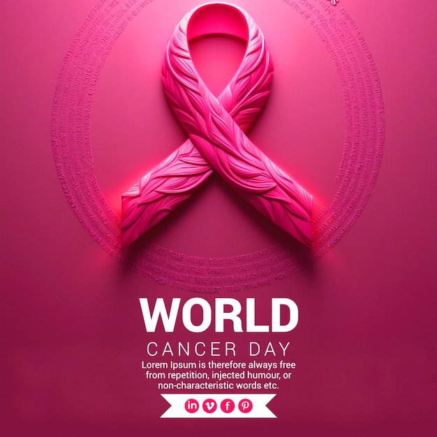 PSD breast cancer awareness month concept design background