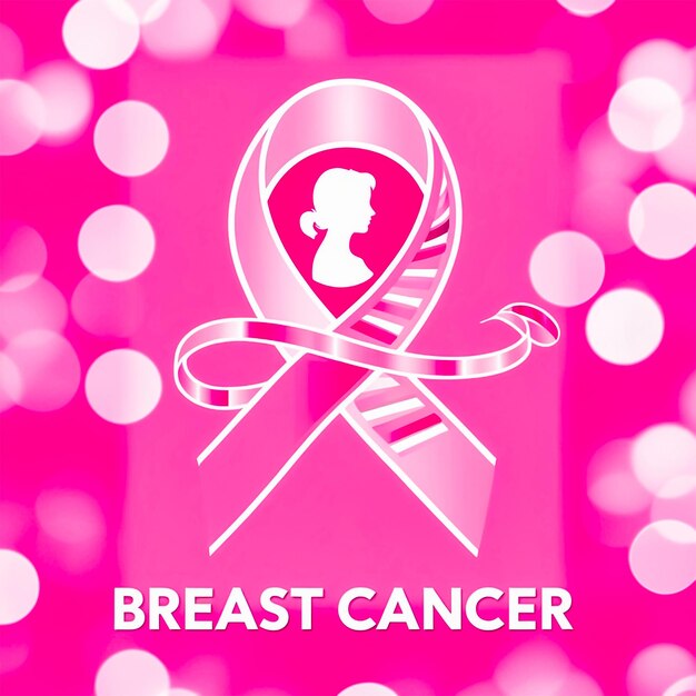 PSD breast cancer awareness month design for social media post