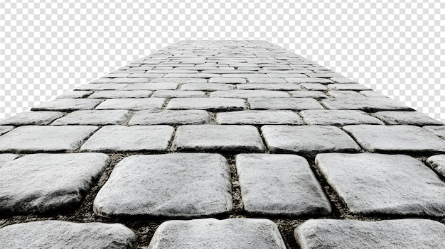 PSD a brick floor with a square pattern of bricks on a transparent background