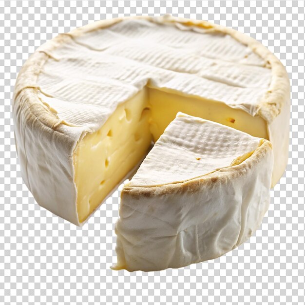 PSD brie cheese isolated on transparent background