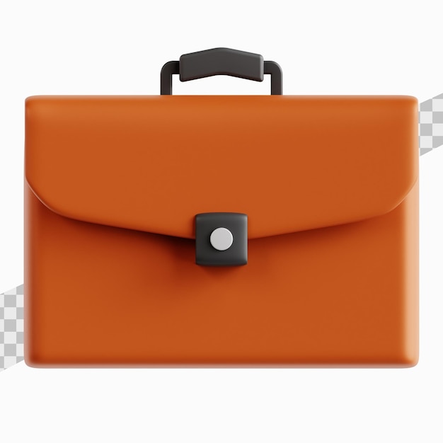 briefcase or suitcase 3d render illustration