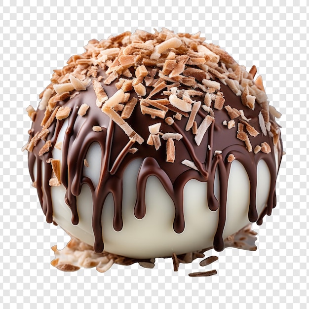 Brigadeiro isolated style png with White background minimalist generative IA