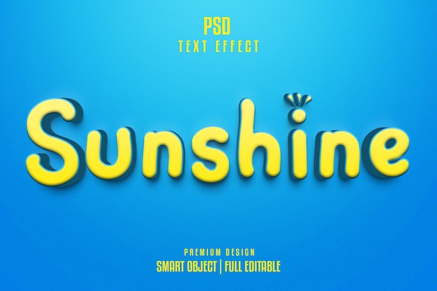 A bright blue background with the word sunshine on it.