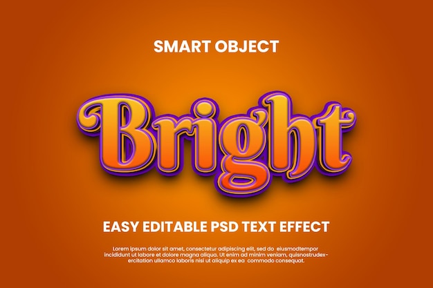 BRIGHT COLORFUL SMART OBJECT TEXT EFFECT