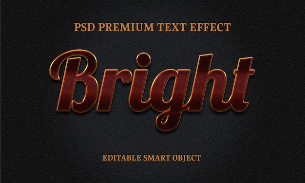 PSD bright text effectportrait of beautiful woman