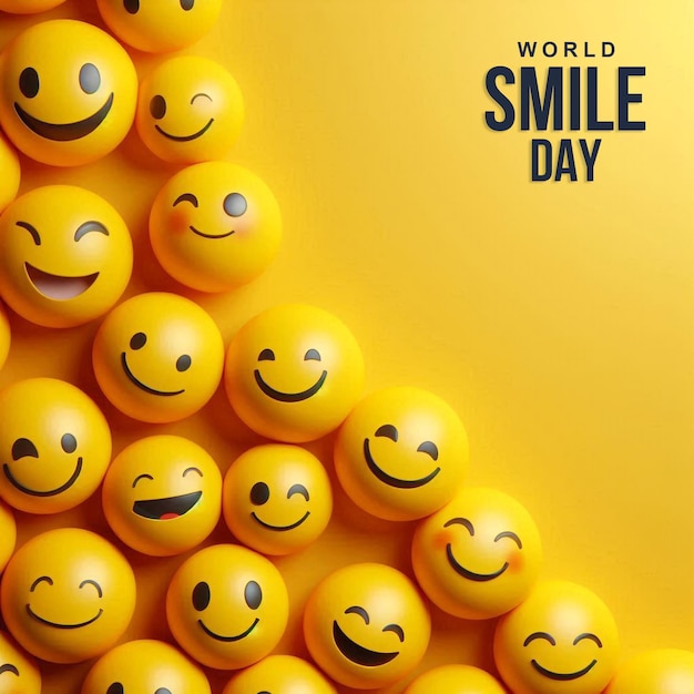 Brighten the World World Smile Day PSD Banner