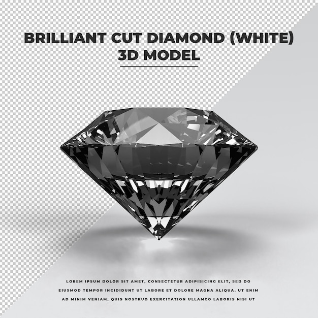 Brilliant cut Diamond white