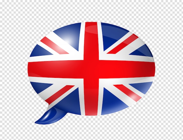 British flag speech bubble