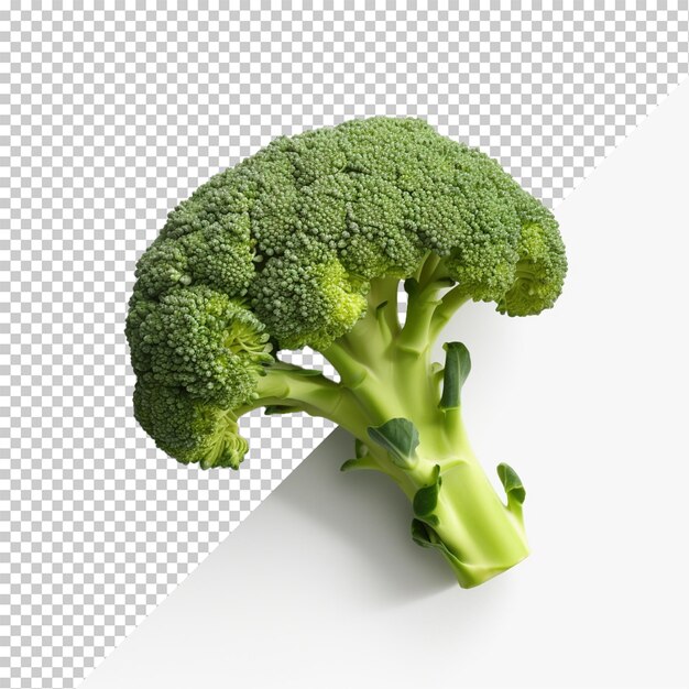 PSD broccoli isolated on transparent background