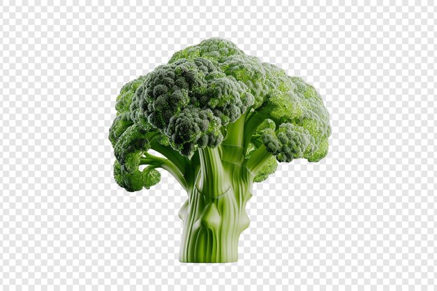 broccoli isolated on transparent background