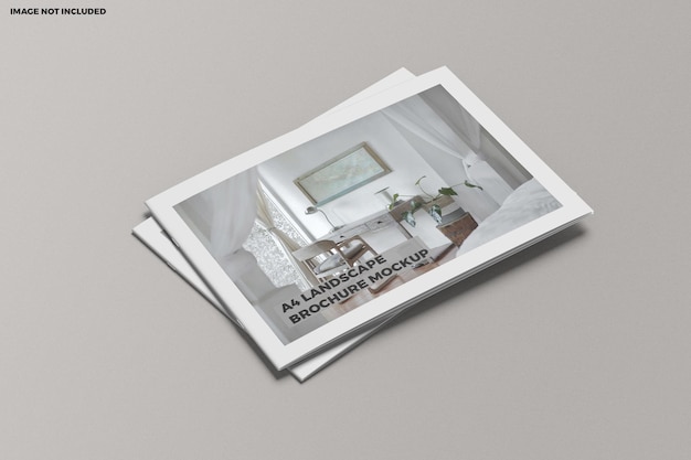 Brochure A4 Landscape Mockup