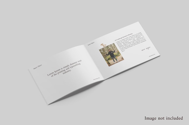 Brochure catalog mockup