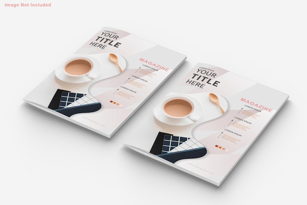 Brochure and magazine mockup design