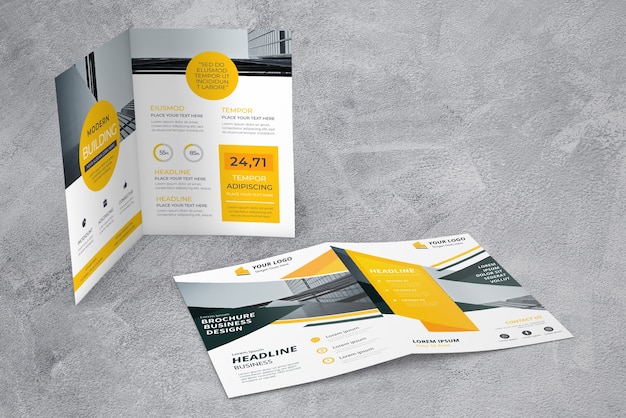 Brochure showcase mockup