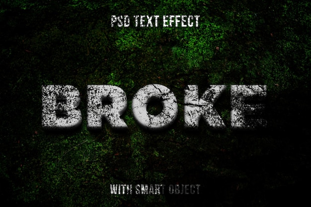 broke editable text effect