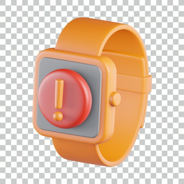 Broken Demage Notfication Smartwatch 3D Icon