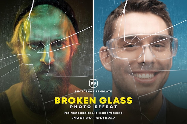 Broken glass effect