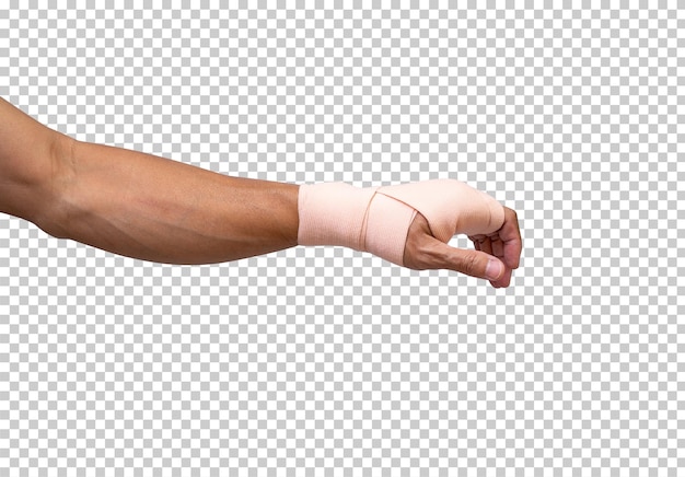 PSD broken hand warp with elastic bandage