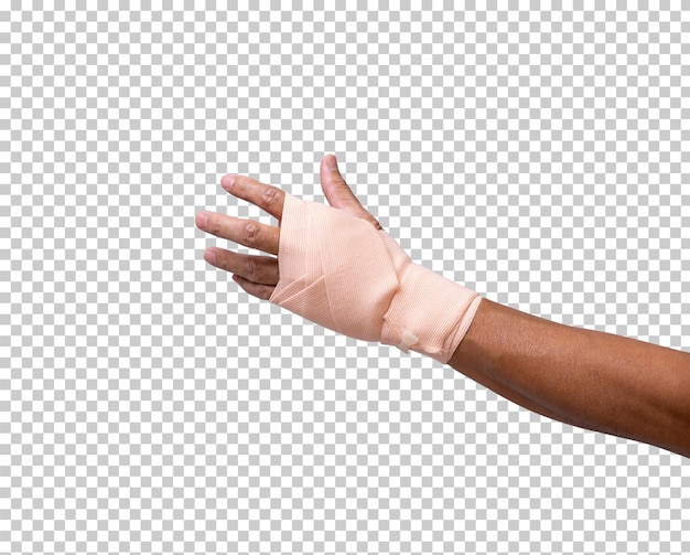 PSD broken hand warp with elastic bandage