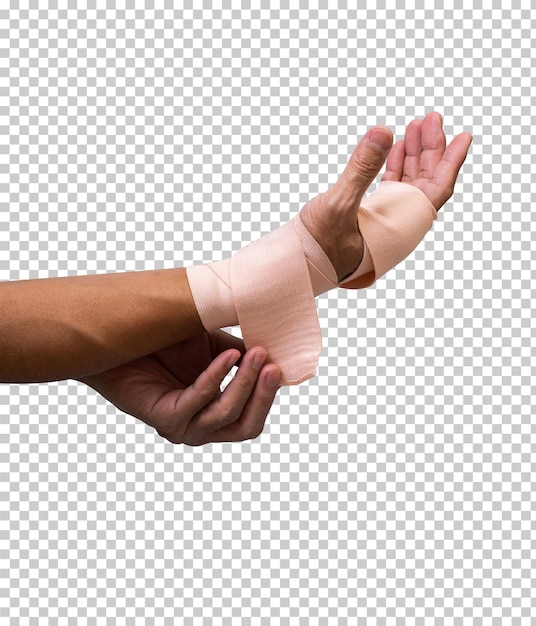 PSD broken hand warp with elastic bandage