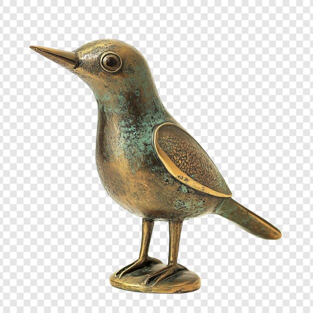 PSD bronze bird sculpture